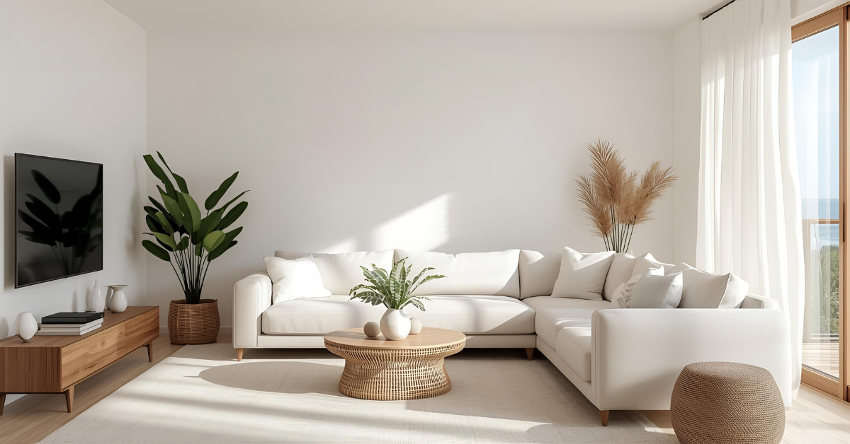 Spring carpet cleaning Sunshine Coast home with bright fresh interior